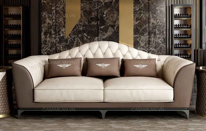 Khách hàng thường lựa chọn sofa tân cổ điện dạng văng dài