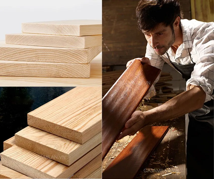 Chất liệu gỗ sồi tự nhiên