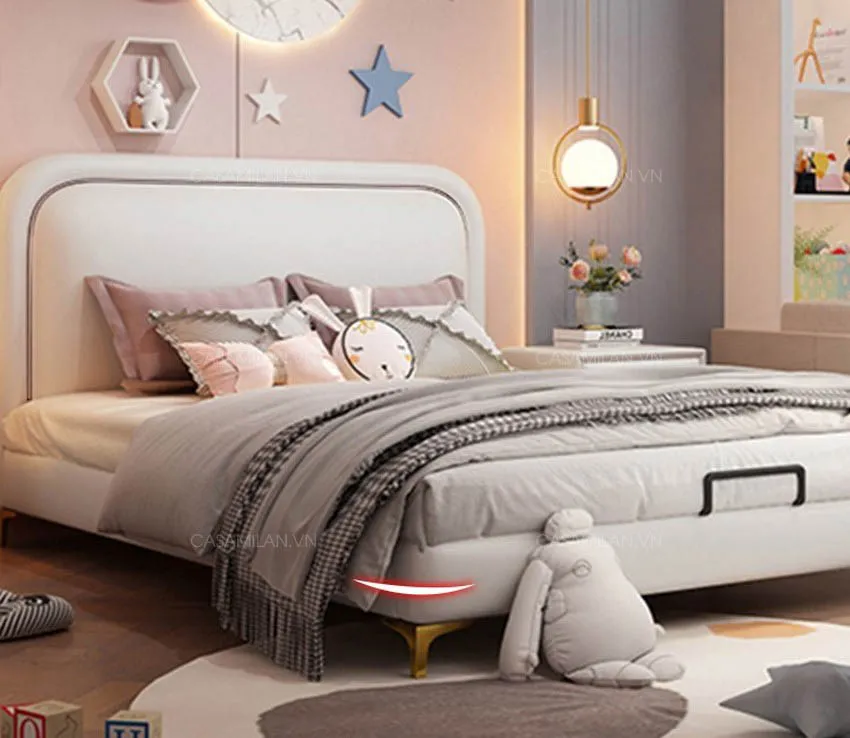 Giường ngủ cho trẻ em màu sắc đơn giản tinh tế