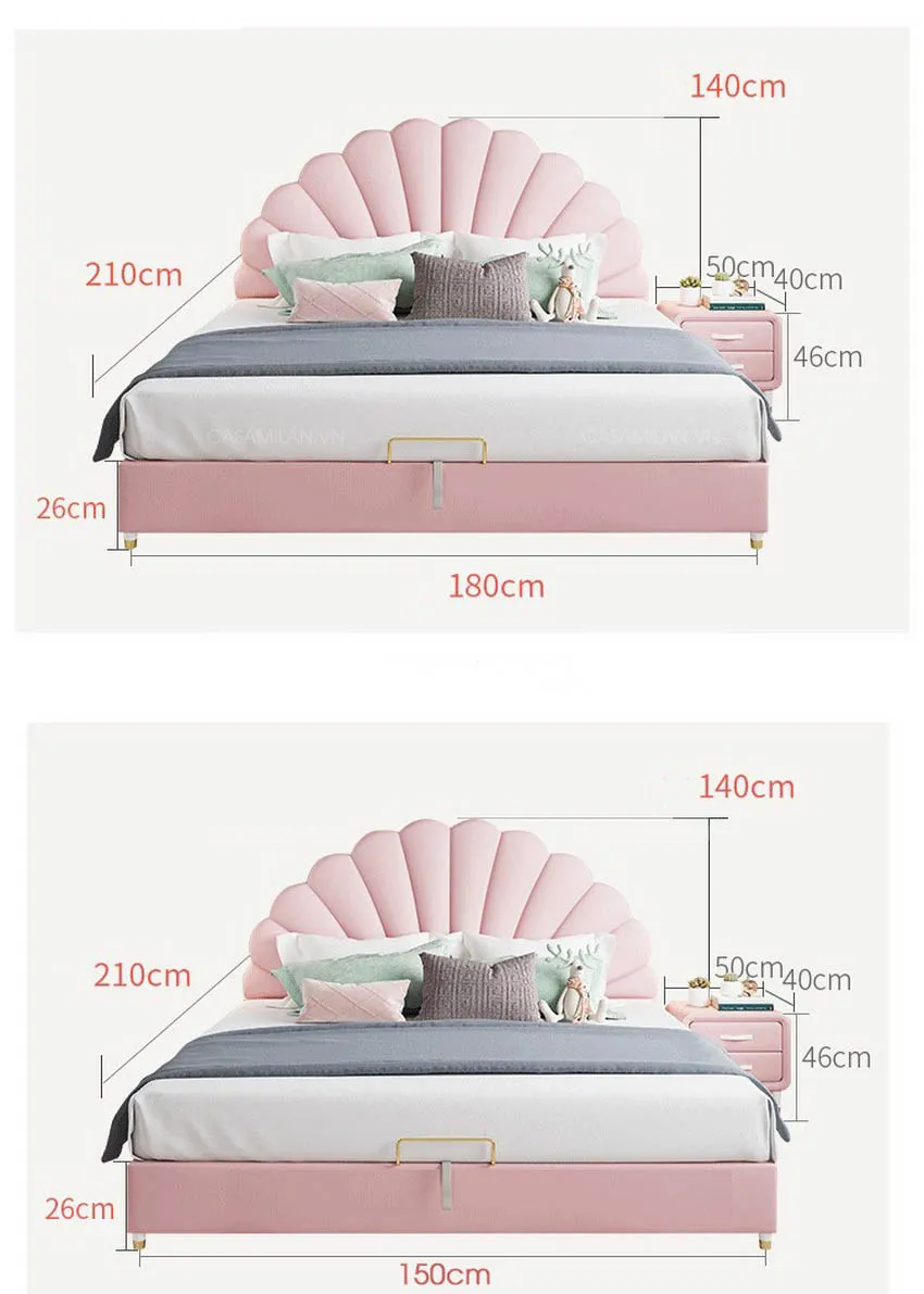 Kích thước giường ngủ phù hợp với nhiều không gian