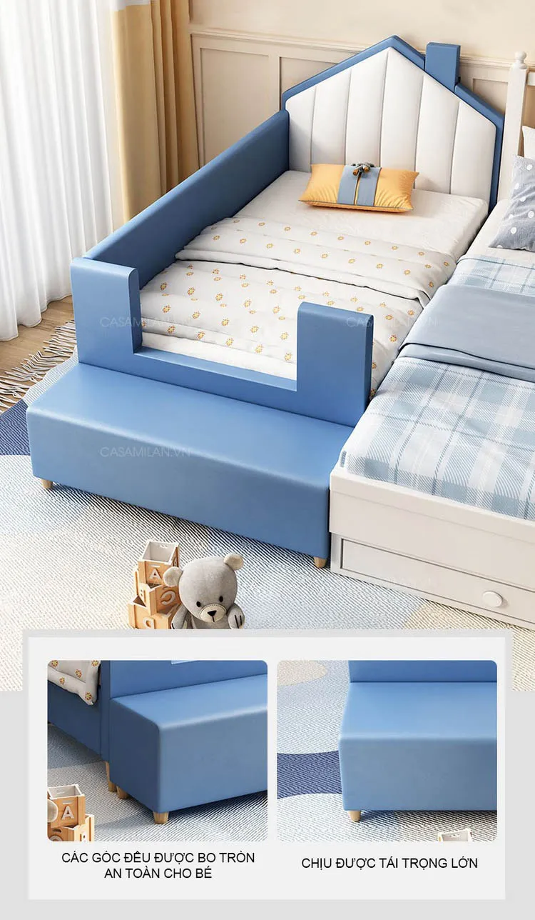 Giường ngủ cho trẻ em thiết kế tỉ mỉ đẹp mắt