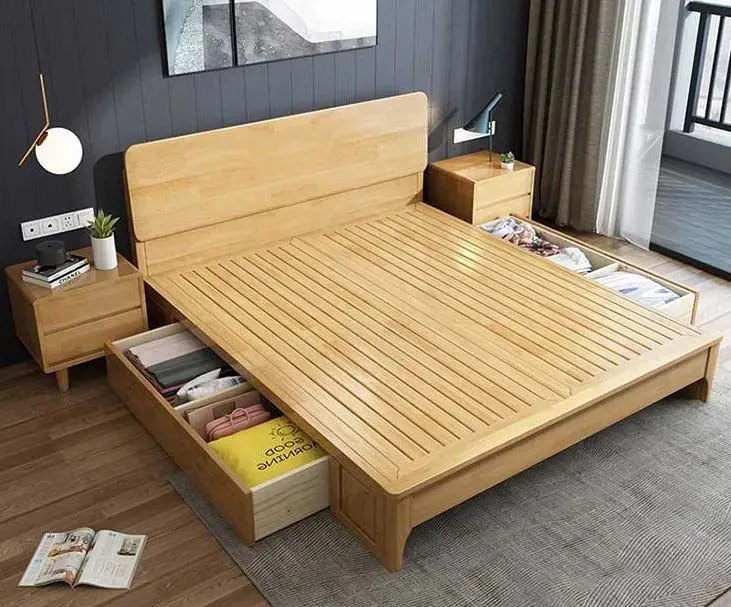 Giường gỗ sồi cao cấp luôn được khách hàng ưa chuộng