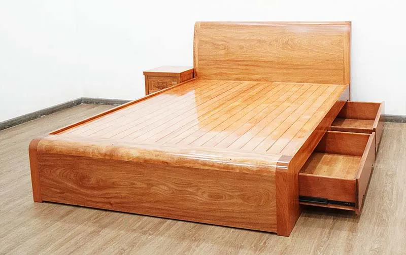 Giường gỗ đinh hương cao cấp