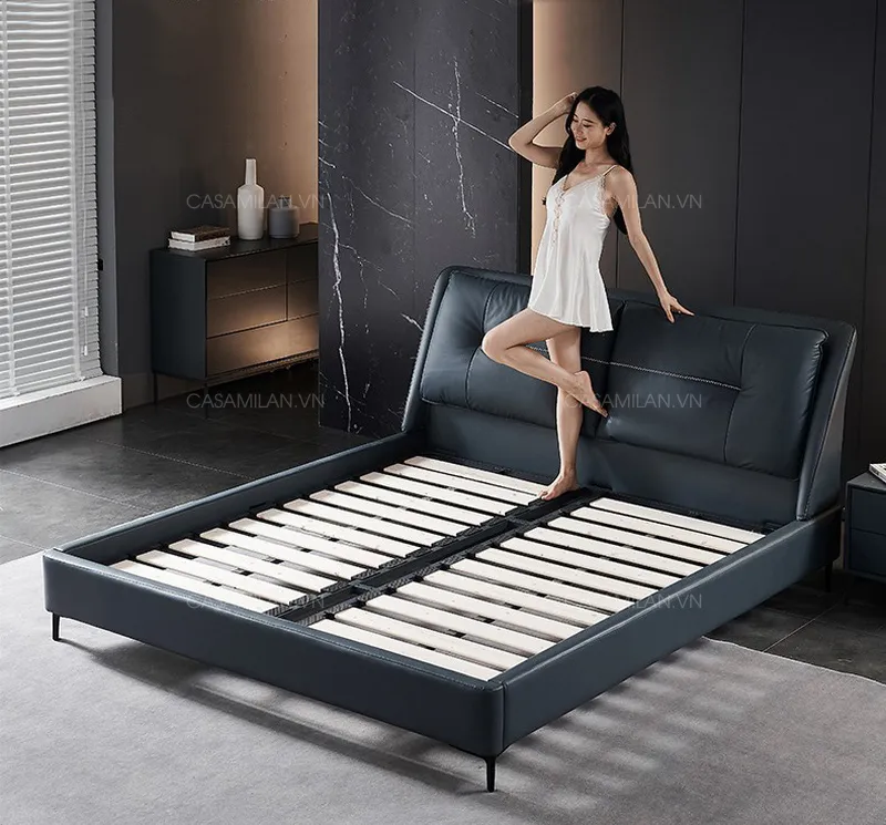Khung dát giường gỗ tự nhiên chịu lực tốt