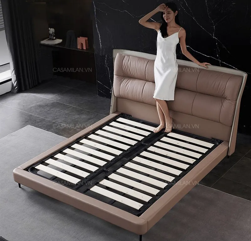 Dát giường gỗ tự nhiên chịu lực tốt