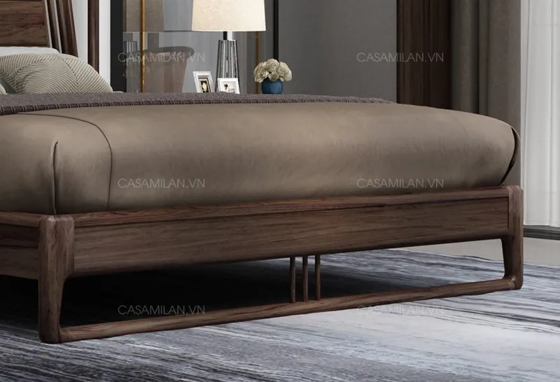 Chân giường gỗ hiện đại chắc chắn