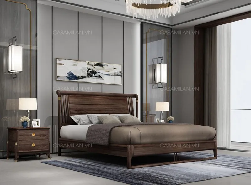 Giường gỗ hiện đại GG2101