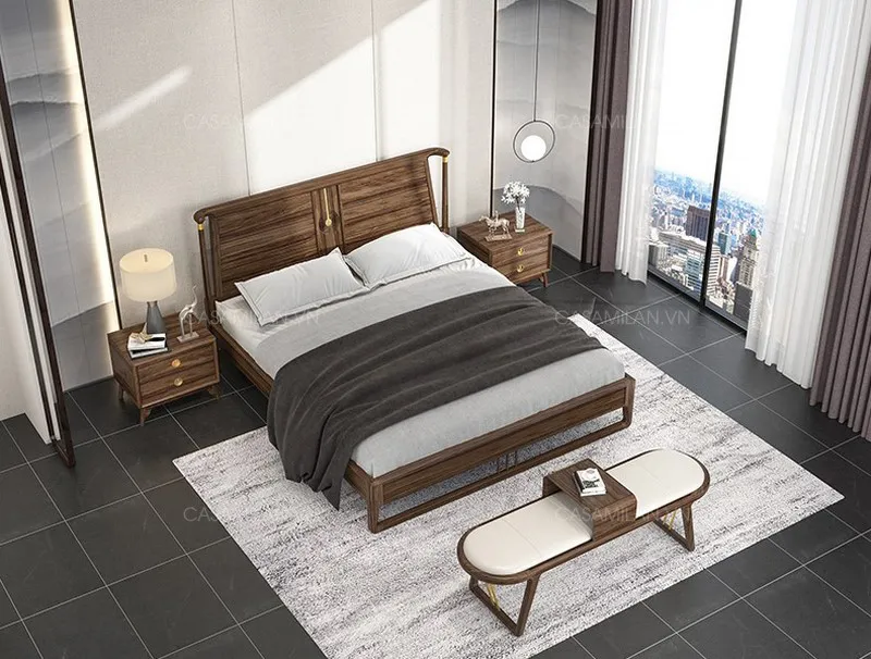 Giường gỗ hiện đại GG2107