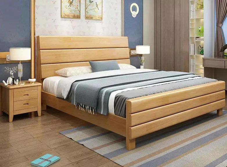 Giường ngủ gỗ sồi cao cấp sang trọng