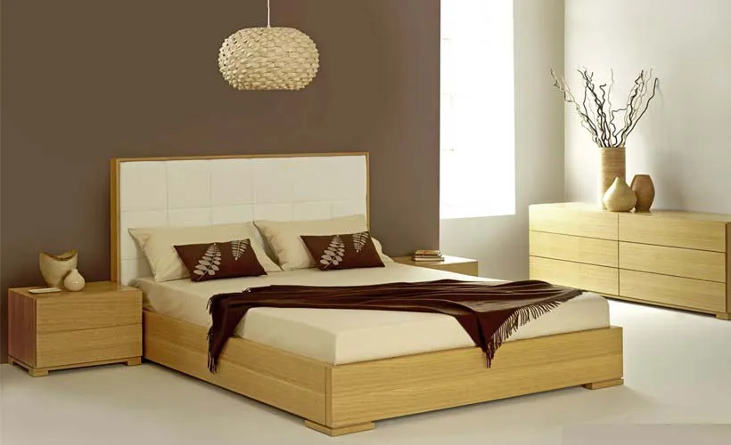 Giường ngủ gỗ sồi Nga 1m6 hiện đại