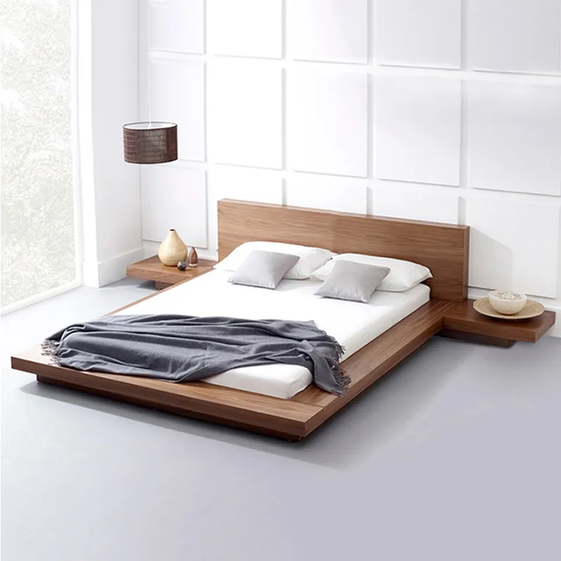 Giường ngủ gỗ tự nhiên cao cấp hiện đại