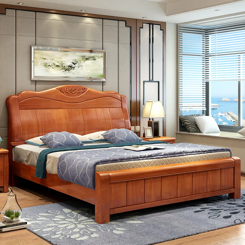 Giường ngủ hiện đại gỗ tự nhiên