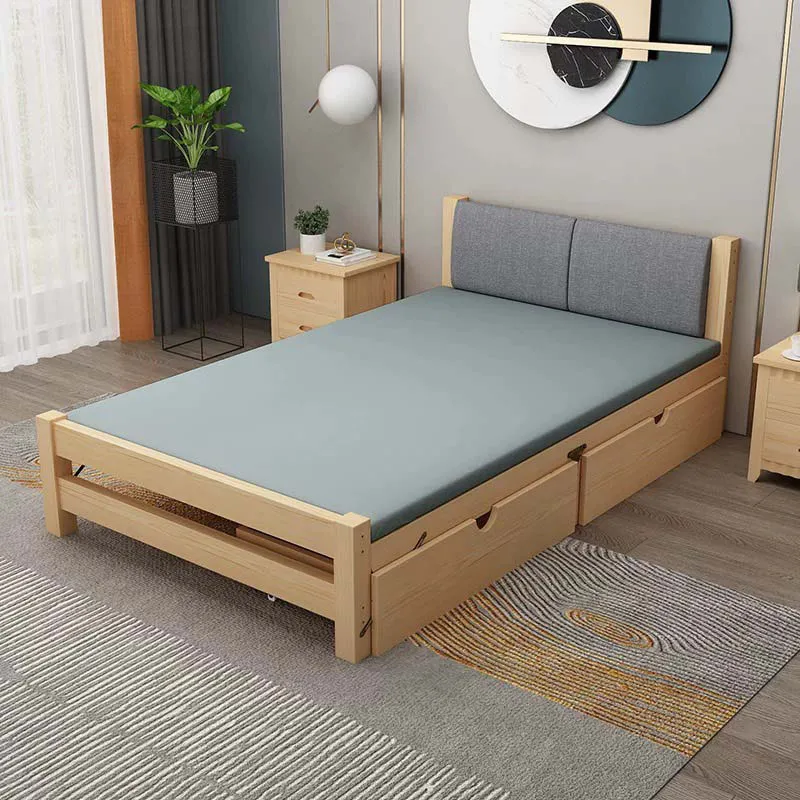 Giường gỗ thông minh gấp gọn