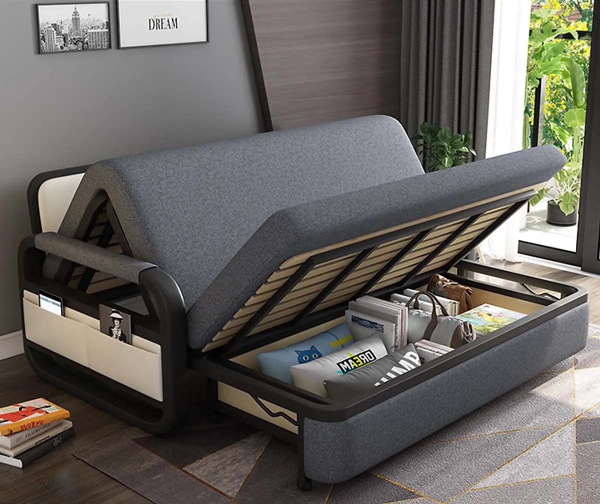 Giường ngủ thông minh gấp gọn thành ghế hiện đại