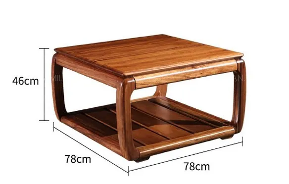 Kích thước kệ bàn trà trang trí phòng khách bo góc mềm mại tối giản