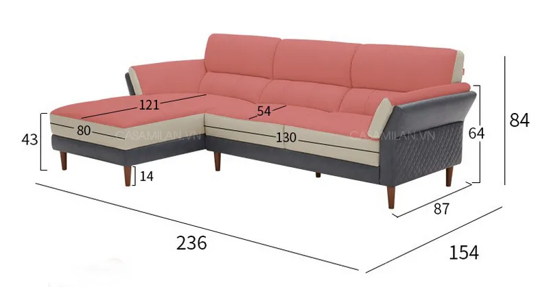 Kích thước sofa cao cấp SF1223