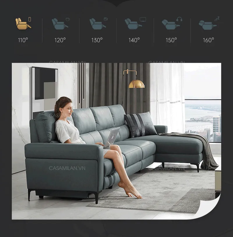 5 cấp độ ngả sofa thông minh SF1225