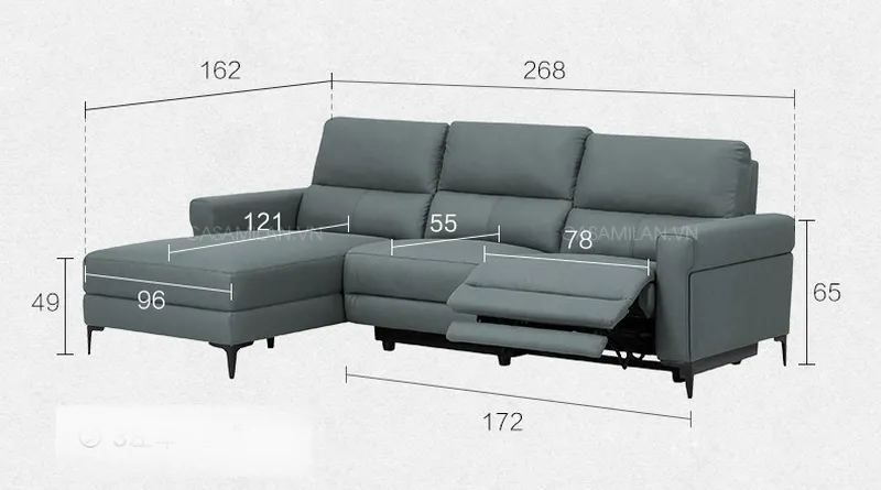 Kích thước ghế sofa thông minh1225