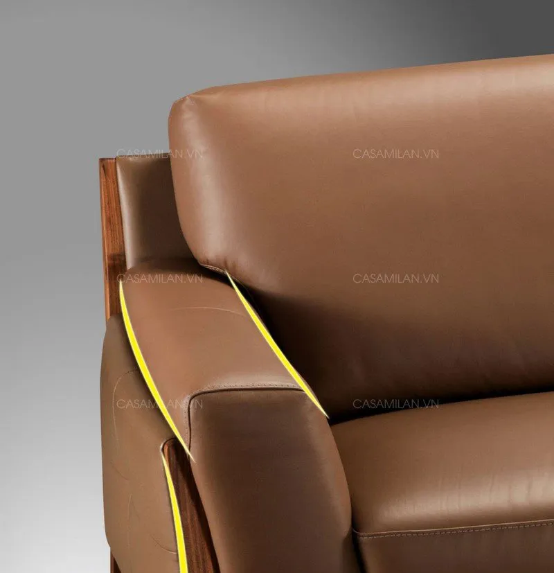 Ghế sofa da cao cấp SF1204 có thiết kế độc đáo