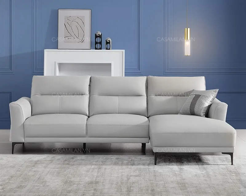 Sofa da cao cấp màu xám SF1220