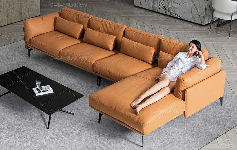Sofa thế hệ mới có nhiều gối tựa diện tích lớn