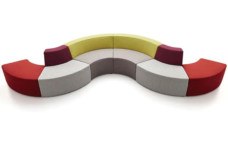 Sofa văn phòng bọc vải nỉ cao cấp - SVP1500